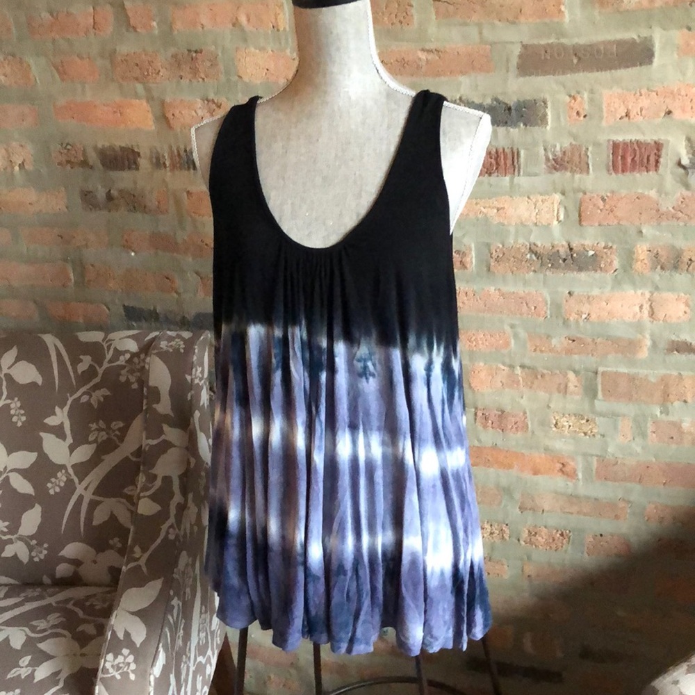 Free People We The Free Tie Dye Tank Tunic Xs
